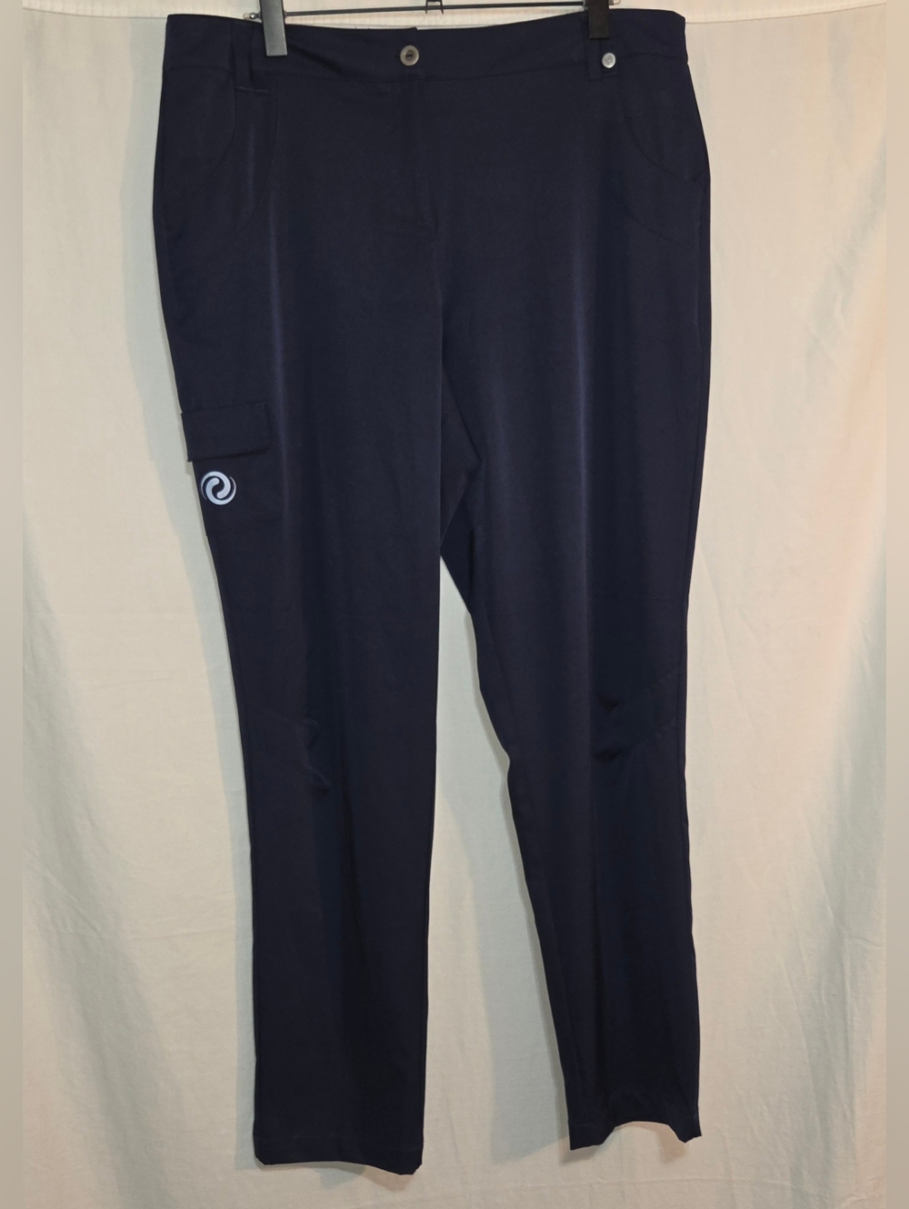 Women’s Navy Performance Straight-Leg Pants
